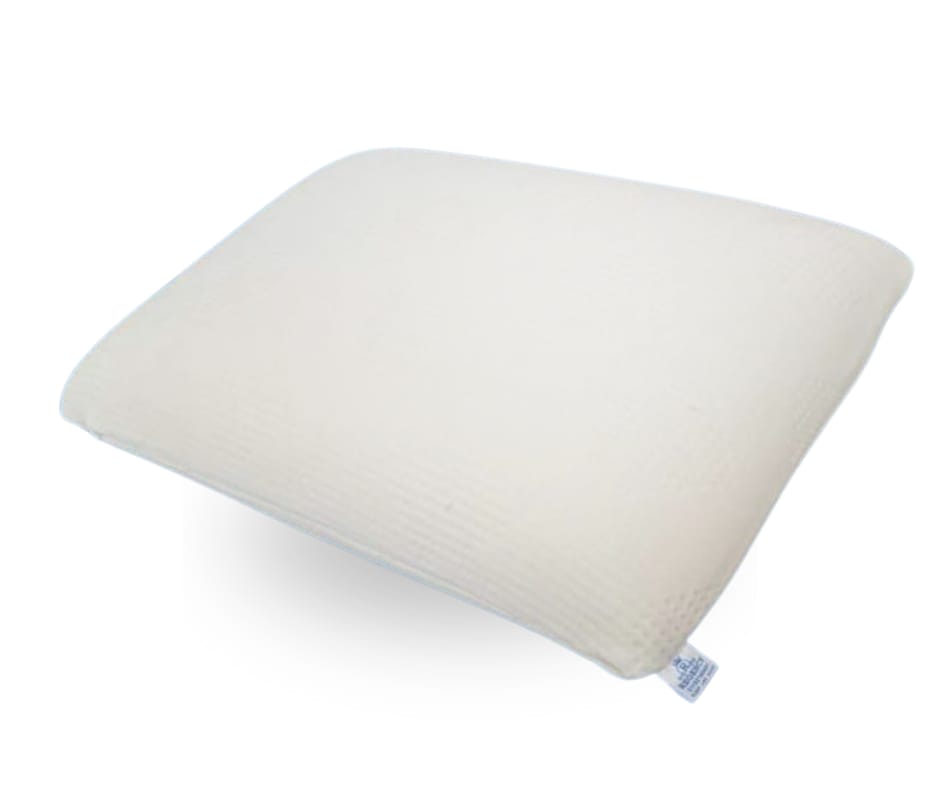 Flat memory foam pillow